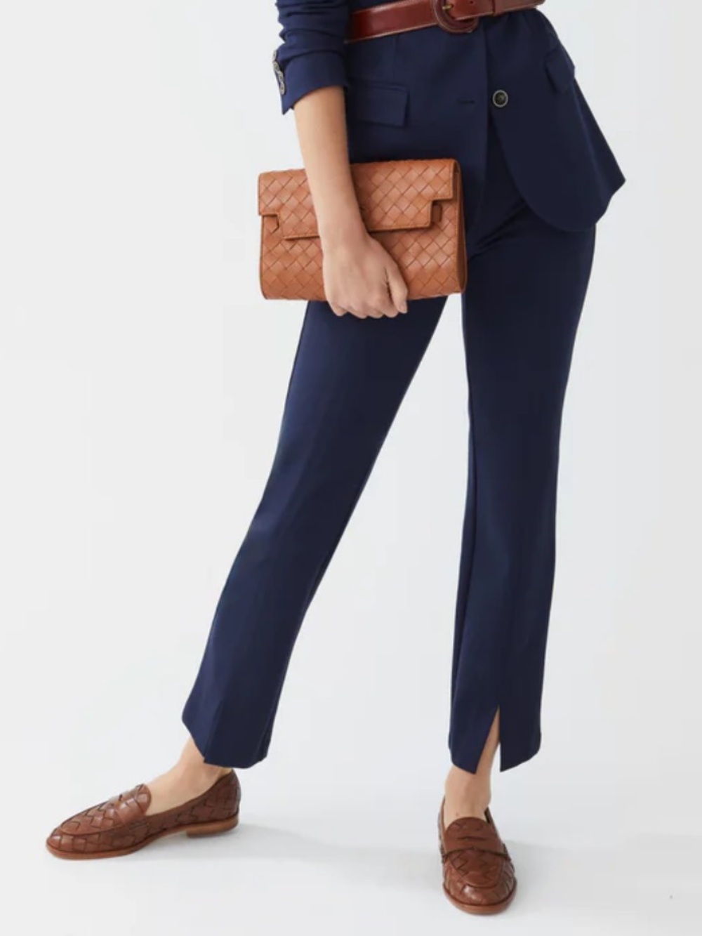 J.Mclaughlin Women’s Deanne Pants In Winter Navy Blue Size 10 - Picture 5 of 14